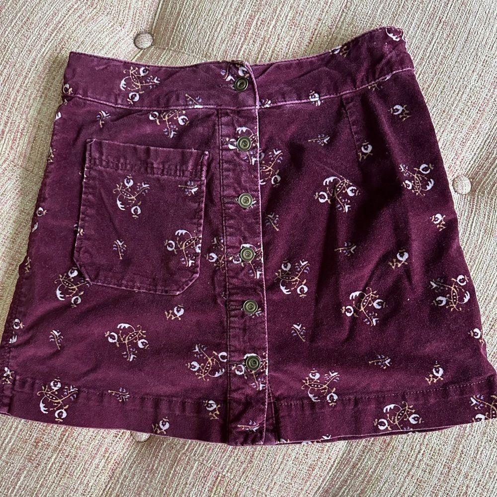 Purple Velvet Skirt